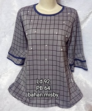 preloved blouse kotak mutiara