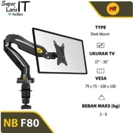 North Bayou NB F80 NBF80 TV Bracket LED LCD Monitor 17"-30"