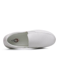 SJ1 RUNTIP Kasut Jururawat Putih Nurse Slip Buckle Flat Shoes Nurse White Shoes