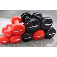 3kg -10kg rubber-coated dumbbells are soft, durable and sturdy