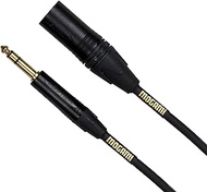 Mogami Gold TRS-XLRM-06 Balanced Audio Adapter Cable, 1/4" TRS Male Plug to XLR-Male, Gold Contacts, Straight Connectors, 6 Foot