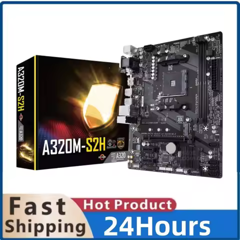 For Gigabyte GA-A320M-S2H Motherboard AMD Socket LGA 1151 DDR4 USB3.0 SATA3.0 VGA+DVI+HDMI