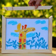 A3 And A4 Size Art Photo Frames Minimalist Non-Perforated Children's Work