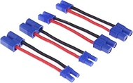 4pcs EC3 to EC2 Male Female RC Connector Adapter with 16awg 2inch Wire(E32-4)
