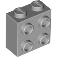 22885 Lego BRICK 1X2X1 2/3 W/4 KNOBS_Light Bluish Gray_6123809