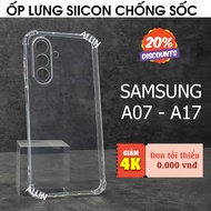 Samsung A07 / Samsung A17 premium shockproof clear silicone case