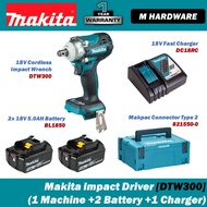 MAKITA DTW300RTJ / DTW300Z 18V Cordless Impact Wrench 12.7mm (1/2")