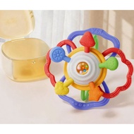 Baby Teething Toys 3-6 6-12 Months, Silicone Teether Ball with Rattle