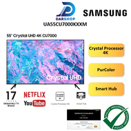 Samsung Smart TV 55 Inch 4K UHD CU7000 55" Smart TV Murah Television 电视机 電視機 UA55CU7000KXXM Replace UA55AU7000KXXM
