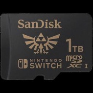 SanDisk and Nintendo Cobranded microSDXC 1TB, U3, C10, UHS-1, 100MB/s R, 90MB/s 記憶卡