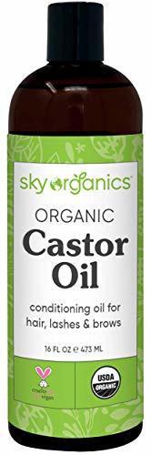 ▶$1 Shop Coupon◀  Castor Oil USDA Organic Cold-Pressed (16oz) 100% Pure Hexane-Free Castor Oil - Con