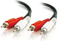 C2G Value Series RCA Stereo Audio Cable, Black (25 Feet, 7.62 Meters) - 40466