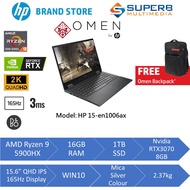 HP OMEN Laptop 15-en1006AX  (Ryzen 9 5900HX/16GB RAM/1TB SSD/RTX3070 8GB/15.6"/Win10)