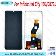 LCD Screen For itel City 100 C671L with Digitizer Full Assembly