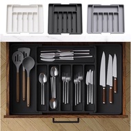 Cutlery Storage Tray Drawers Kitchen Drawer Divider Tableware Storage Expandable Adjustable  Home Ca