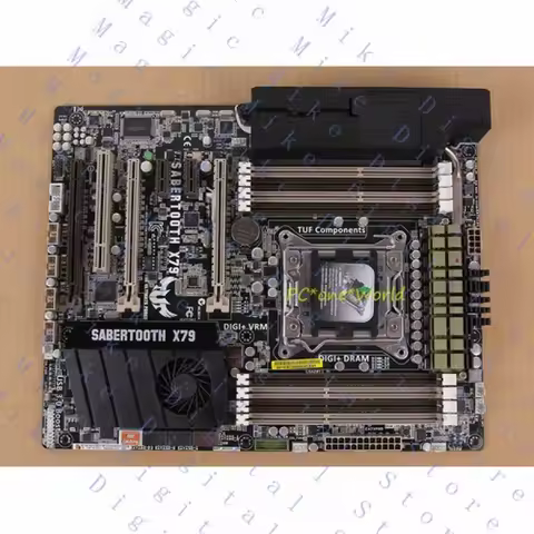 H FOR ASUS SABERTOOTH X79 LGA 2011 Socket DDR3 Intel X79 SATA 6Gb/s ATX Motherboard