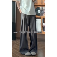 Ready Stock Fast Shipping 2026 Spring New Style Inner View American Style Pleated Profile Trousers M