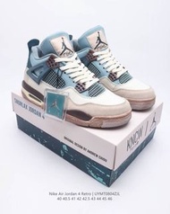 Nike  Air Jordan 4 Snorlax Custom AJ4 Men's basketball shoes . EU Size：40 40.5 41 42 42.5 43 44 45 46