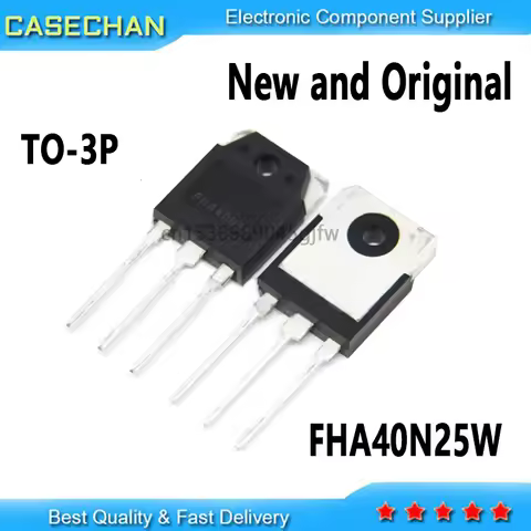 10PCS FHA40N25 40N25 FHA40N25W TO-3P 250V 40A N-Channel Power MOSFET Transistor 100% New Original