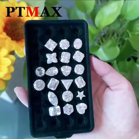 D Color Super White Moissanite Diamond Round / Oval / Pear / Radiant / Emerald / Heart / Princess / 
