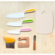 Montessori Kids Knife set (children knive/ wooden cutter/ butter knive/ wave cutter)