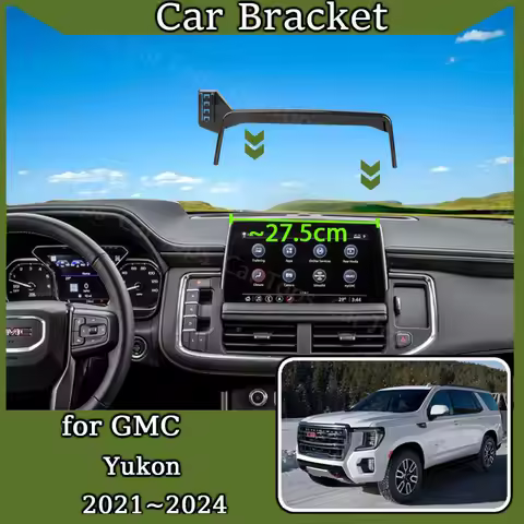 Car Mount for GMC Yukon AT4 2021 2022 2023 2024 Screen Mobile Phone Holder GPS Bracket Smartphone Gr