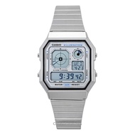 Casio Vintage Digital Stainless Steel Quartz A130WE-7A Unisex Watch
