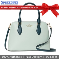 Kate Spade Handbag In Gift Box Crossbody Bag Darcy Colorblock Small Satchel Seawater Light Blue # K8596
