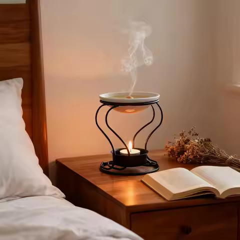 Oil Burner Wax Warmer European Metal Oil Burner Wax Warmer Aroma Diffuser Candle