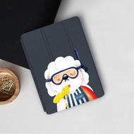 iPad 12.9/Air5/iPad 9/mini 7系列 泳裝毛子 皮革平板保護套