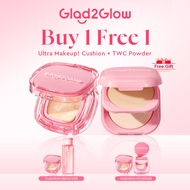 Glad2Glow Ultra Makeup 1+1— Perfect Cover Cushion Foundation/Blurring Powder
