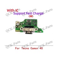 【Clear Goods】 Fast Charge For Tecno Camon 40 40 Pro 4G 5G 40 Premier CM5 CM6 CM7 CM8 USB Charging Bo