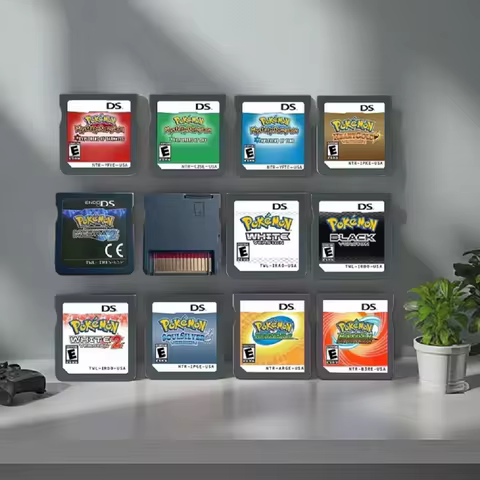 NDS Game Cartridges: White 2, Black 2, HeartGold, SoulSilver, Game Cartridges, English Version, Comp