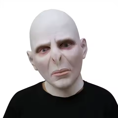2025 Voldemort Mask Dobby The Elf Mask Hood Harry Movie Cos Horror Thriller Bald Latex Mask Hallowee