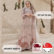 [SG SELLER] ★Mishkah Apparels★ JAVANTI Abaya - P.rada Crepe Modest Muslimah Apparels Jubah fit up to