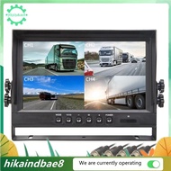 [hIkAi] 9" LCD Car Monitor 4 Channels 4CH Quad Split Screen Display for Car Truck Reversing Camera