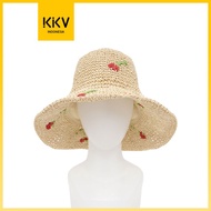 - terlaris // kkv dylee&amp;lylee bunga tiga dimensi straw hat topi pantai