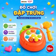 Huanger HE8074 Egg Smasher Toy - Fun Sound, Movement Toy to Train Reflexes and Grip Skills