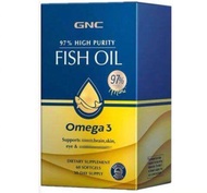 GNC 97% High Purity Omega-3 Fish Oil 60 Mini Softgels