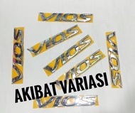 Emblem Logo Belakang Tulisan (Vios) Chrome Mobil Toyota Vios Emblem Logo Mobil Vios