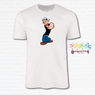 Popeye The Sailor Man_Unisex T-Shirt Tshirt Baju 100% Cotton XS-XXL
