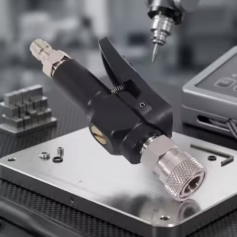 300Bar Max Pressure Quick Connect Adapter 8mm Female Fitting with One Way Valve for Safe High Pressu