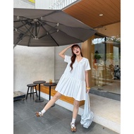 THE C.I.U sailor babydoll Dress, women's short-sleeved pleated sundress - Tila Babydoll Dress