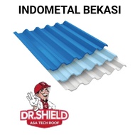 Dr Shield R760 Atap uPVC Berongga 12mm /lebar 76cm /Panjang 4mtr putih