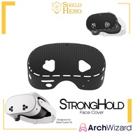 Shield Hero Stronghold Headset Cover Black White for Meta Quest 3S 🚀 Meta Quest 3 Accessory - ArchWi