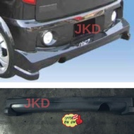 CLEAR STOCK PERODUA KENARI REAR SKIRT NRF For MOVE BUMPER REAR LIP/DIFFUSER KENARI FRP MATERIAL B075
