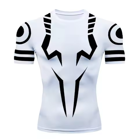T-Shirt For Men Gym Graphic T Shirts Anime Jujutsu Kaisen 3D Print Compression Fitness Undershirt Te