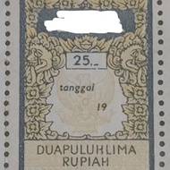 perangko 25 rupiah 