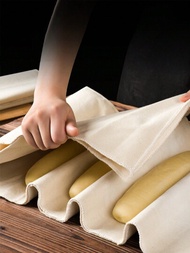 1個麵包麵團發酵布,法式長棍麵包造型墊,烘焙和廚房工具