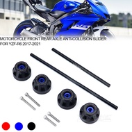 For YAMAHA YZF-R6 2017-2021 Motorcycle Front Rear Wheel Protect Anti-Fall Axle Protector Accessories YZFR6 2020 YZF R6 2019 2018